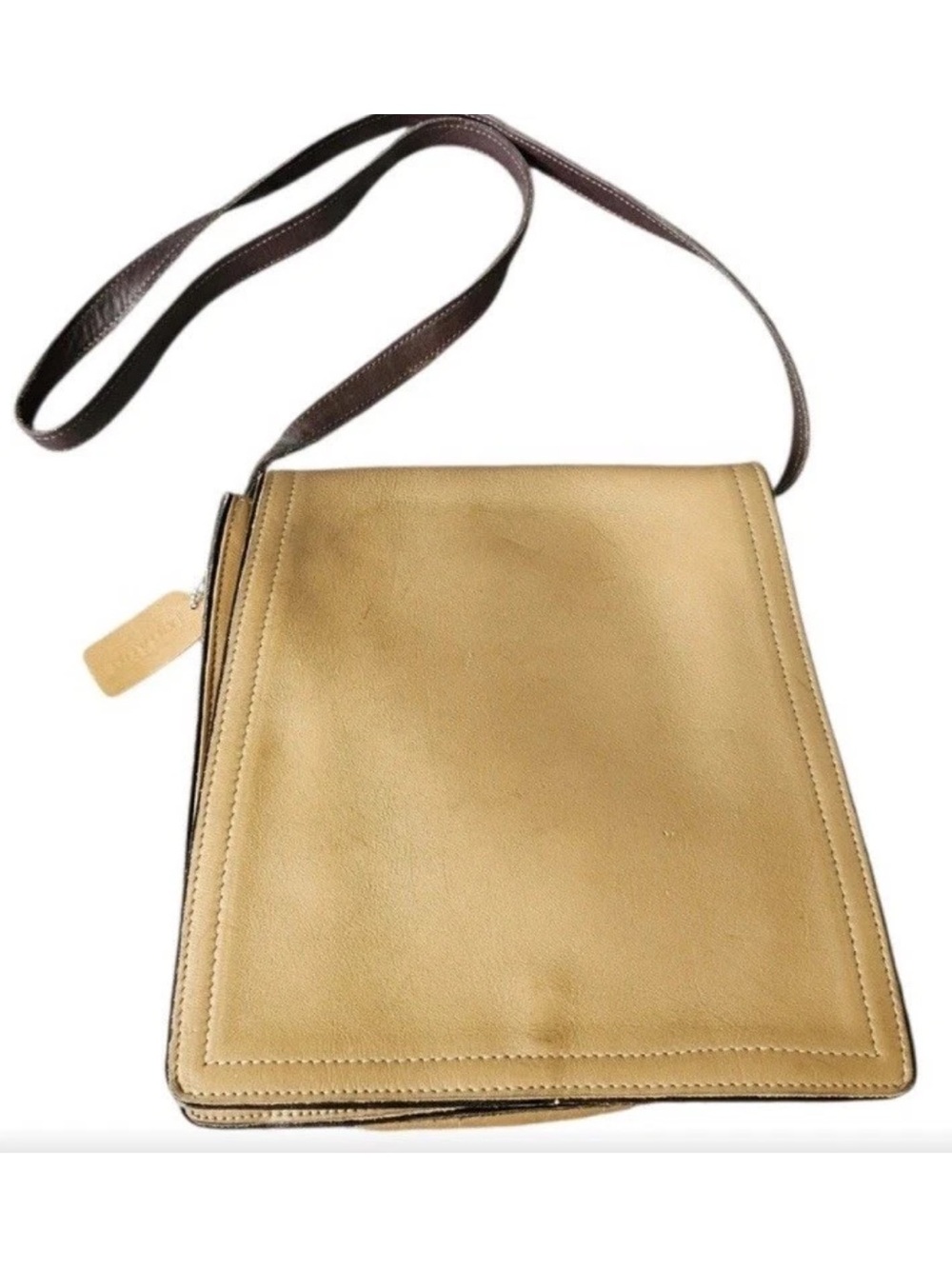 Coach Classic Tan Legacy Flap  Leather Bag